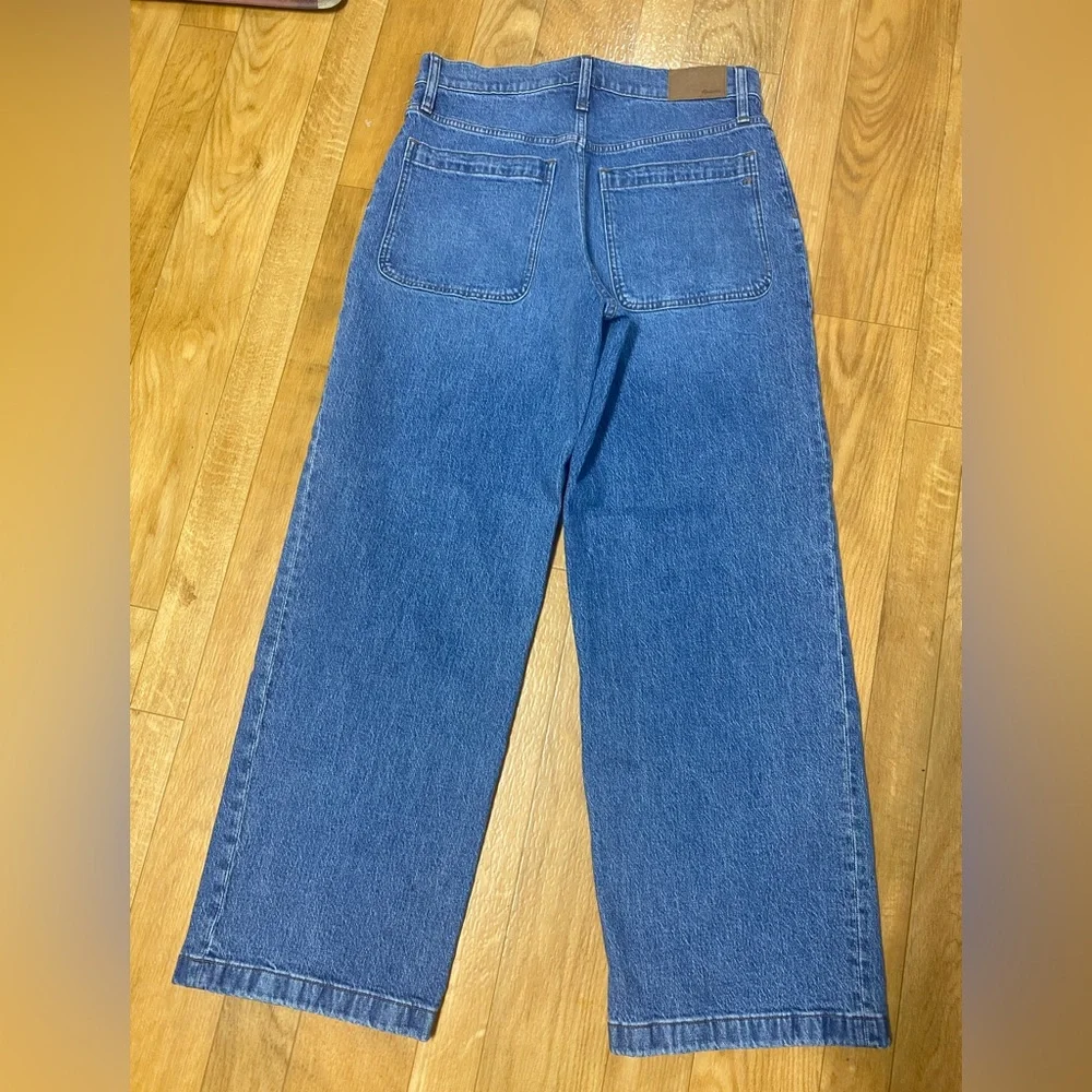 Madewell Wide-Leg Jeans in Medium Blue Wash - Picture 2 of 11